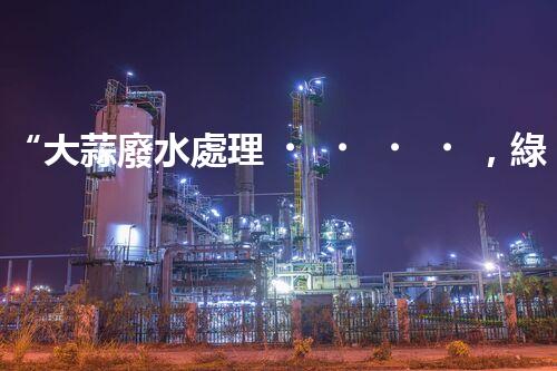 “大蒜廢水處理，綠色環(huán)保新篇章”